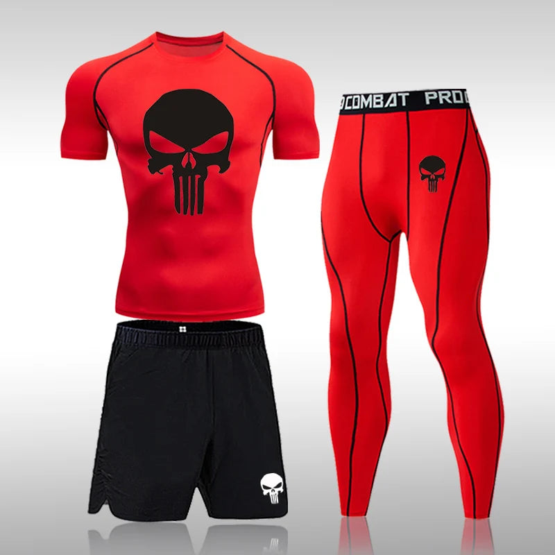 Skull Compression Sports Set